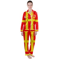 Guernsey Women s Long Sleeve Satin Pajamas Set	 by tony4urban