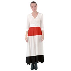 Kujawsko-pomorskie Flag Button Up Maxi Dress by tony4urban