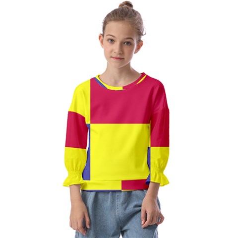 Kosicky Flag Kids  Cuff Sleeve Top by tony4urban