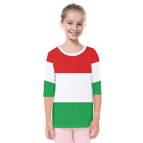 Hungary Kids  Quarter Sleeve Raglan Tee by tony4urban