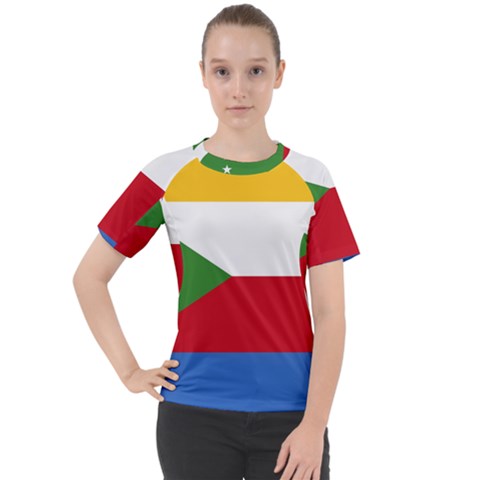 Comoros Women s Sport Raglan Tee by tony4urban