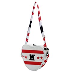 Drenthe Flag Heart Shoulder Bag by tony4urban