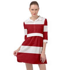 Latvia Mini Skater Shirt Dress by tony4urban