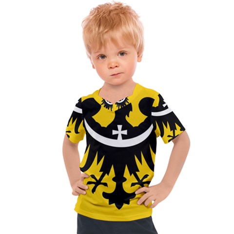 Dolnoslaskie Flag Kids  Sports Tee by tony4urban