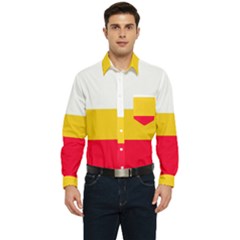 Malopolskie Flag Men s Long Sleeve Pocket Shirt  by tony4urban