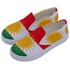 Kurdistan Flag Kids  Canvas Slip Ons by tony4urban