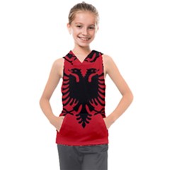 Albania Kids  Sleeveless Hoodie by tony4urban