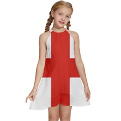 London Kids  Halter Collar Waist Tie Chiffon Dress by tony4urban