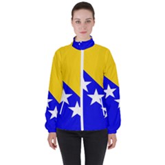 Bosnia And Herzegovina Women s High Neck Windbreaker by tony4urban