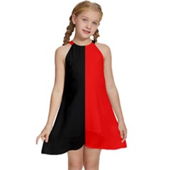 Namur Flag Kids  Halter Collar Waist Tie Chiffon Dress by tony4urban