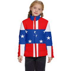 Netherlands Antilles Kids  Puffer Bubble Jacket Coat by tony4urban