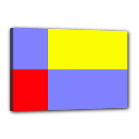 Nitriansky Flag Canvas 18  X 12  (stretched) by tony4urban