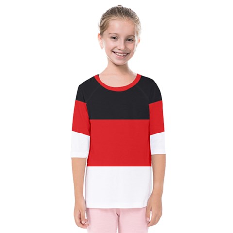 Berlin Old Flag Kids  Quarter Sleeve Raglan Tee by tony4urban