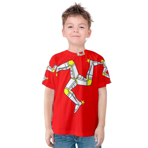 Isle Of Man Kids  Cotton Tee by tony4urban