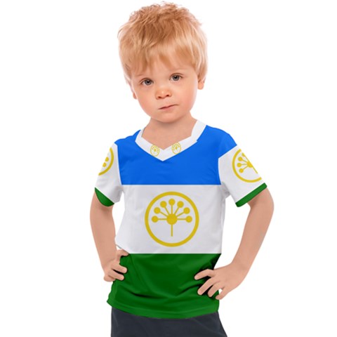 Bashkortostan Flag Kids  Sports Tee by tony4urban