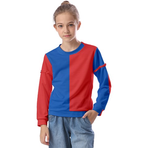 Paris Kids  Long Sleeve Tee With Frill  by tony4urban