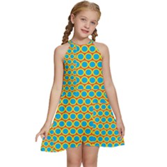  Kids  Halter Collar Waist Tie Chiffon Dress by VIBRANT