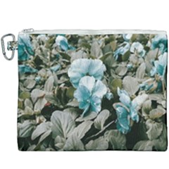 Flowers And Leaves Colored Scene Canvas Cosmetic Bag (xxxl) by dflcprintsclothing