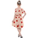 Valentine Day Pattern Logo Heart Kids  Cut Out Shoulders Chiffon Dress View2