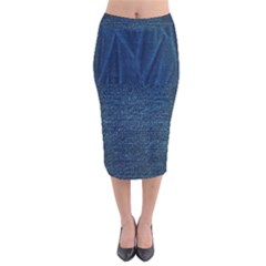 Denim Style  Velvet Midi Pencil Skirt by PollyParadiseBoutique7