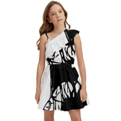 Mrn Kids  One Shoulder Party Dress by MRNStudios