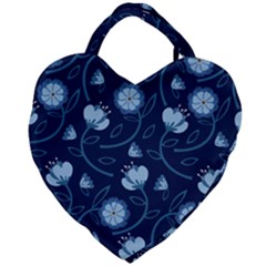 Flower Giant Heart Shaped Tote by zappwaits