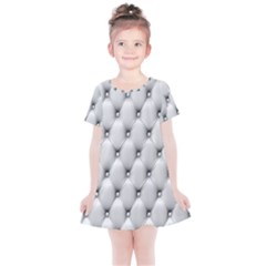 Texture, Leather Sofa Kids  Simple Cotton Dress by artworkshop