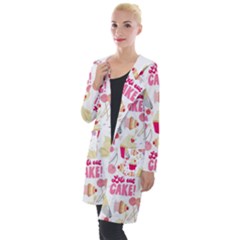 Desserts Pastries Baking Wallpaper Hooded Pocket Cardigan by Ravend