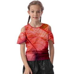 Leaf Copper Leaf Plant Nature Kids  Butterfly Cutout Tee by Ravend