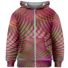 Illustration Pattern Abstract Colorful Shapes Kids  Zipper Hoodie Without Drawstring by Ravend