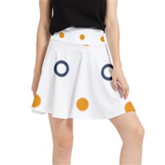 Abstract Dots And Circle Pattern T- Shirt Abstract Dots And Circle Pattern T- Shirt Waistband Skirt by maxcute