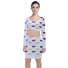 Abstract Paint Pattern T- Shirt Abstract Paint Pattern T- Shirt Top And Skirt Sets by maxcute