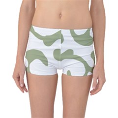 Abstract Pattern Green Swirl T- Shirt Abstract Pattern Green Swirl T- Shirt Boyleg Bikini Bottoms by maxcute