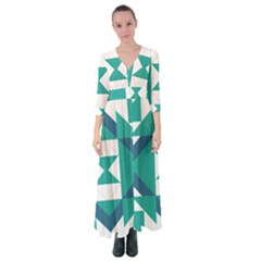 Abstract Pattern T- Shirt Hourglass Pattern Button Up Maxi Dress by maxcute