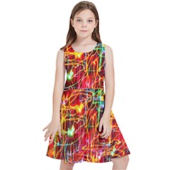 Design Art Pattern Kids  Skater Dress by artworkshop