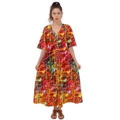 Design Art Pattern Kimono Sleeve Boho Dress by artworkshop