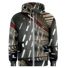 Leading Lines A Holey Walls Men s Zipper Hoodie by artworkshop