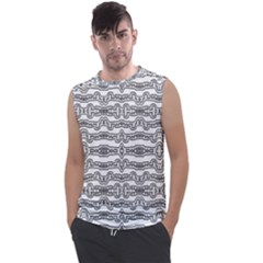 Black And White Tribal Print Pattern Men s Regular Tank Top by dflcprintsclothing