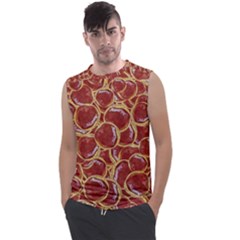 Cookies With Strawberry Jam Motif Pattern Men s Regular Tank Top by dflcprintsclothing