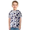 Cute safari animals blue giraffe Kids  Sport Mesh Tee View1