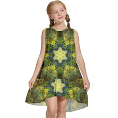 Fractal-fantasy-design-background- Kids  Frill Swing Dress by Vaneshart