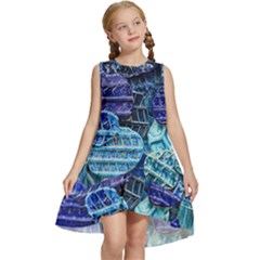 Wallpaper Design Pattern Kids  Frill Swing Dress by artworkshop