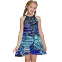 Wallpaper Design Pattern Kids  Halter Collar Waist Tie Chiffon Dress View1