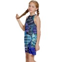 Wallpaper Design Pattern Kids  Halter Collar Waist Tie Chiffon Dress View2