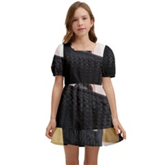 Ski Mask  Kids  Short Sleeve Dolly Dress by Holyville