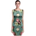 Victorian Floral Classic Sleeveless Midi Dress View1