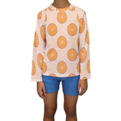 Orange Slices! Kids  Long Sleeve Swimwear by fructosebat