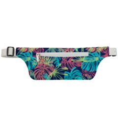 Neon Leaves Active Waist Bag by fructosebat