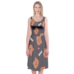 Bears! Midi Sleeveless Dress by fructosebat