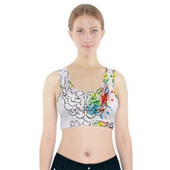 Brain-mind-psychology-idea-drawing Sports Bra With Pocket by Jancukart